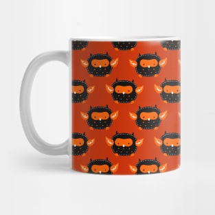 Cutesy Halloween Owl Pattern Mug